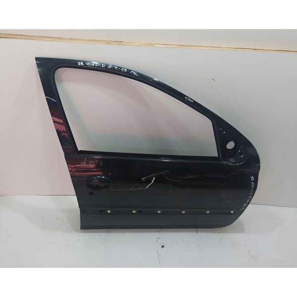 Porta Dianteira Direita Peugeot 207 Apenas Lata Dianteira Direito Preto