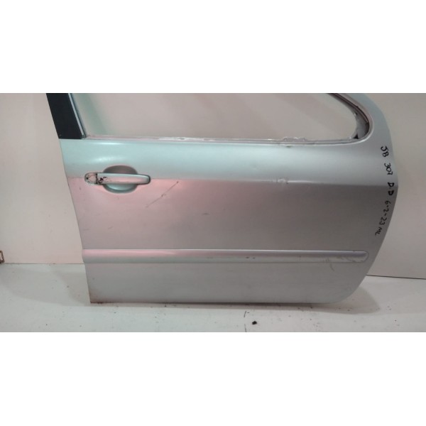 Porta Dianteira Direita Peugeot 307 Apenas Lata Dianteira Direito Prateado