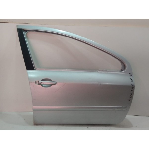 Porta Dianteira Direita Peugeot 307 Apenas Lata Dianteira Direito Prateado