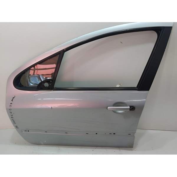 Porta Dianteira Esquerda Peugeot 307 Apenas Lata Dianteira Esquerdo Prateado