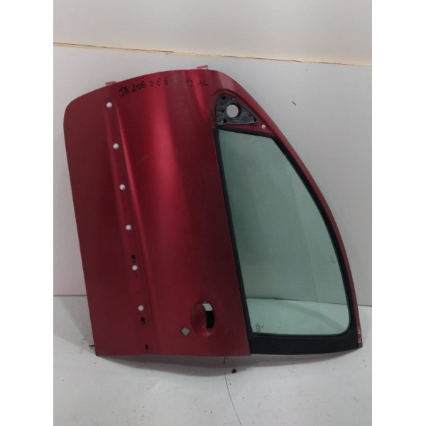 Porta Dianteira Esquerda Peugeot 206 Apenas Lata Dianteira Esquerdo Vermelho