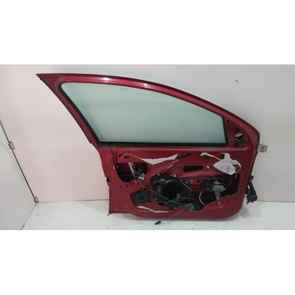 Porta Dianteira Esquerda Peugeot 206 Apenas Lata Dianteira Esquerdo Vermelho