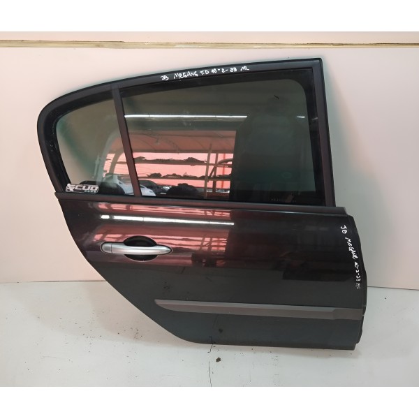 Porta Traseira Direita Megane Apenas Lata Traseira Direita Preto