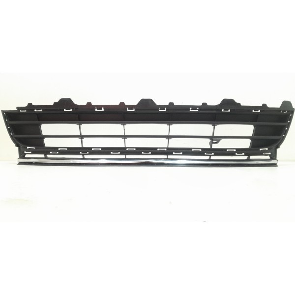 Grade Parachoque Vw Fox 15/18 Central C/ Friso Cromado Novo Fosco