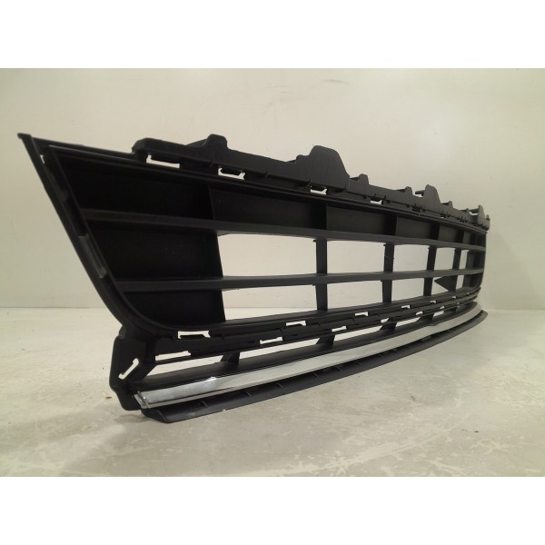 Grade Parachoque Vw Fox 15/18 Central C/ Friso Cromado Novo Fosco