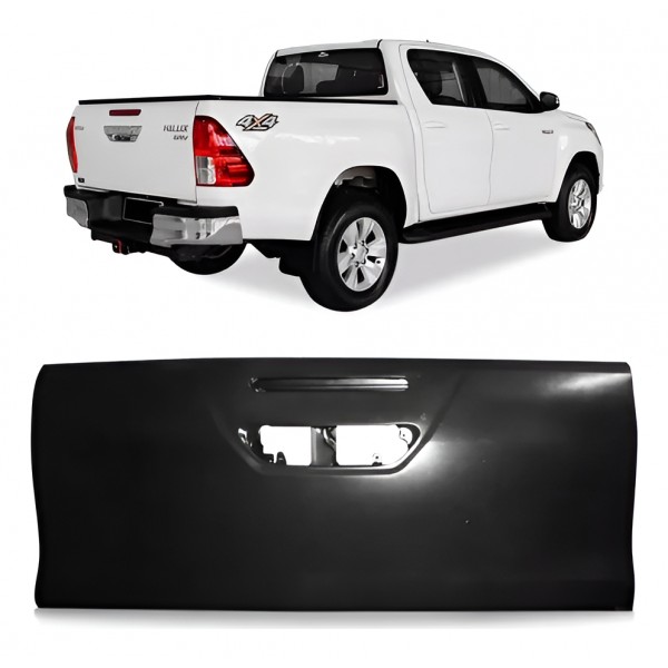 Tampa Traseira Da Caçamba Hilux 16 17 18 19 20 Preto