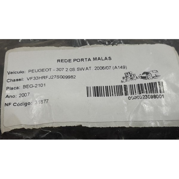 Rede Porta Malas Peugeot 307 2006/07