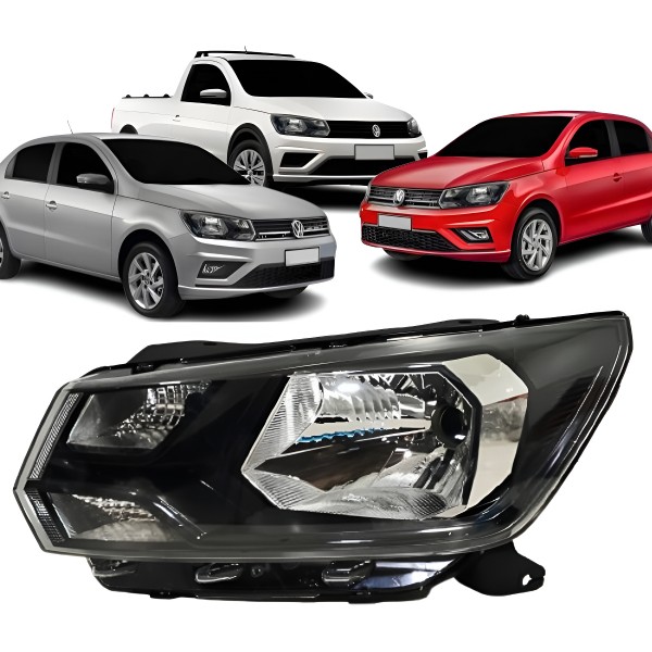 Farol Esquerdo Gol Saveiro Voyage G8 2018 A 2023 Simples Esquerdo/motorista
