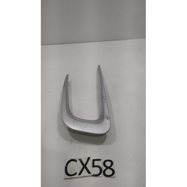 Moldura Farol Milha Esquerdo Peugeot 2008 2015/17 Original Prateado