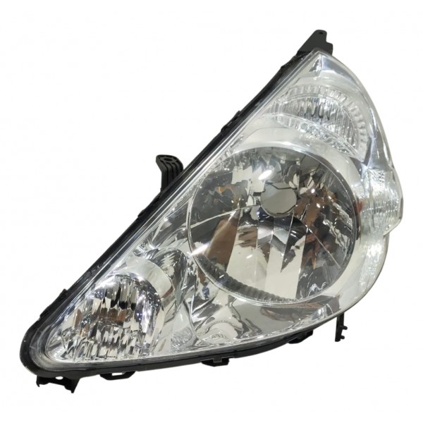 Farol Lado Esquerdo Fit 2003 04 05 06 07 2008 Cromado Esquerdo/motorista
