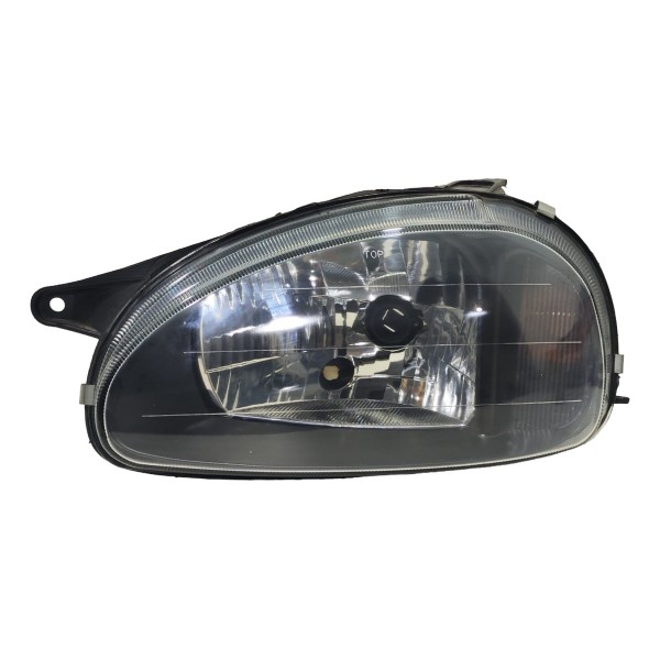 Farol Lado Esquerdo Corsa 2000 A 2009 Mascara Negra Esquerdo/motorista