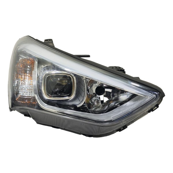 Farol Elétrico Santa Fe 2014 2015 2016 C/ Projetor S/ Led Direito/passageiro