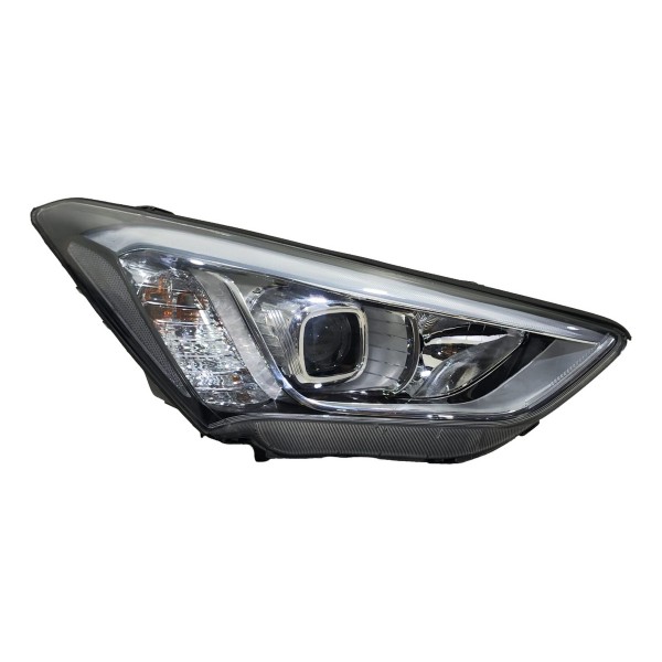 Farol Elétrico Santa Fe 2014 2015 2016 C/ Projetor S/ Led Direito/passageiro