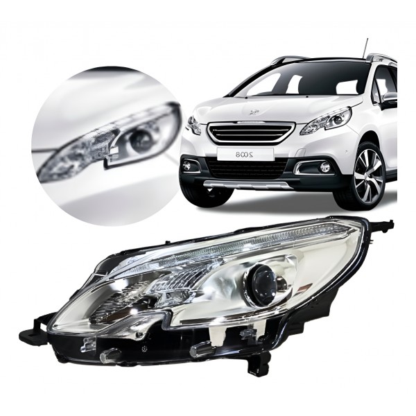 Farol Peugeot 2008 Ano 2015 A 2023 Lado Esquerdo Original Esquerdo/motorista