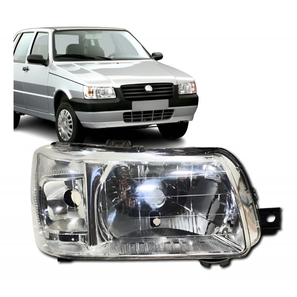 Farol Principal Uno 2004 A 2013 Lado Direito Direito/passageiro