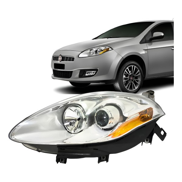 Farol Elétrico Bravo 2011 A 2016 Lado Esquerdo Cromado Esquerdo/motorista