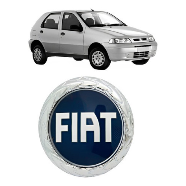 Emblema Grade Radiador Palio Fire 2001 2002 2003 Azul