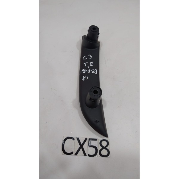 Moldura Puxador Porta Interno Citroen C3 2013 9675788177 Preto