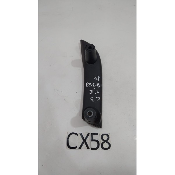 Moldura Puxador Porta Interno Citroen C3 2013 9675788177 Preto