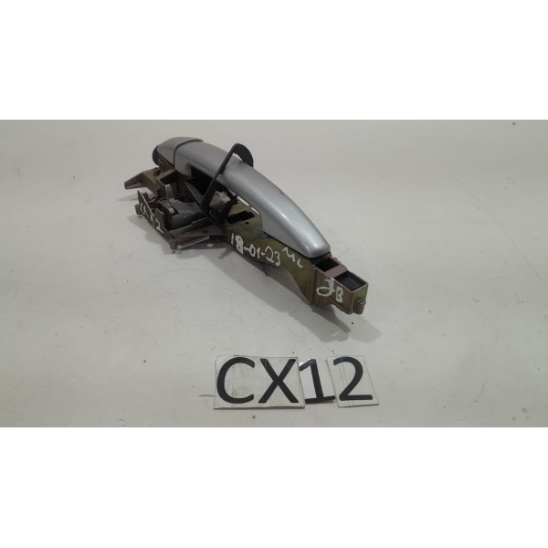 Maçaneta Externa Dianteira Lado Esquerda C3 Novo 2014 Diante Prateado