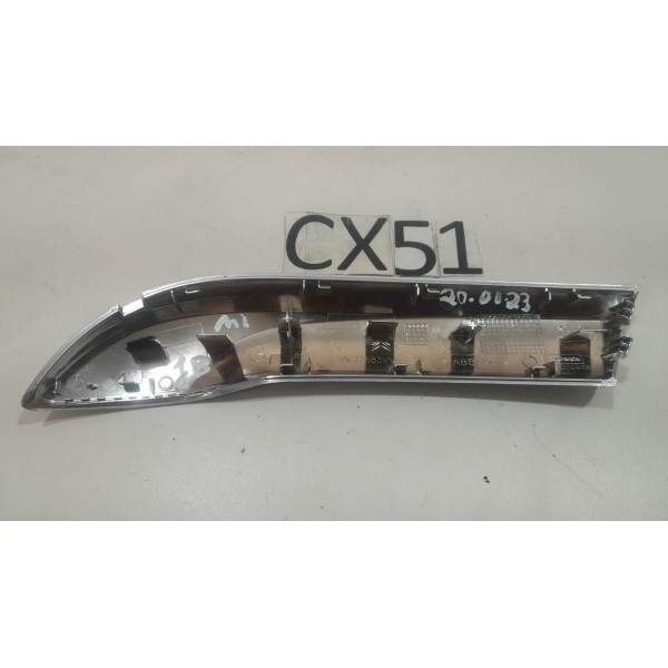 Moldura Puxador Porta D/e Citroen C3 13/17 96875583vv  Prateado