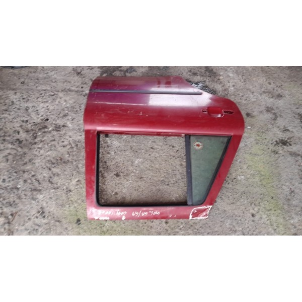 Porta Traseira Direita Vw Gol Parati G2 G3 G4 4 Portas Vermelho