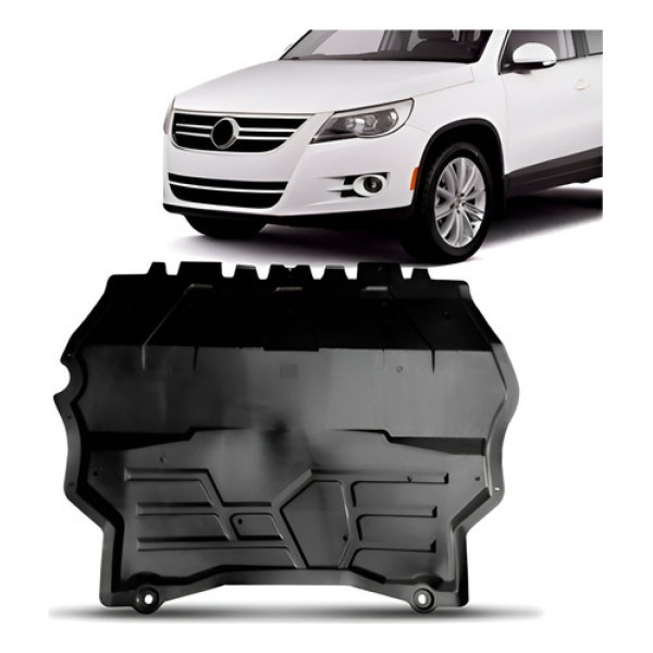 Defletor Central Parachoque Tiguan 2007/2011 Inferior