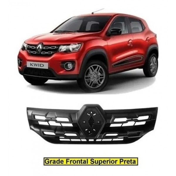 Grade Frontal Radiador Kwid 17/22 Preta 28179 Preta