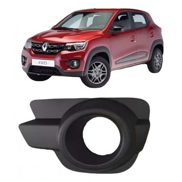 Grade Moldura Milha C/furo Renault Kwid 217/22 Esq 28053 Preto