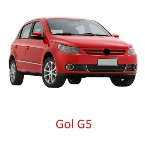 Grade Parachoque Esquerdo Gol G5 Com Furo Aro Cromado Spd345 Cromado