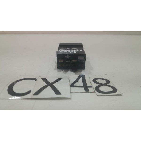 Botão Do Pisca Alerta Van Pick Up Towner Effa  Preto