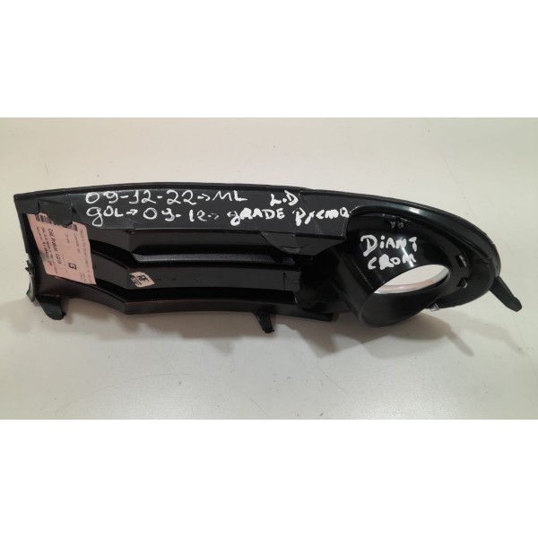 Grade Parachoque Gol Saveiro Voyage G5 Direito (aro Cromado) Preto