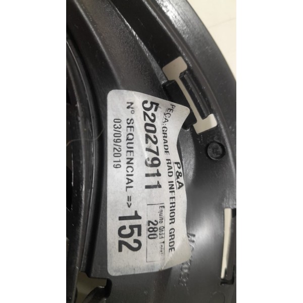 Grade Frontal Inferior Cobalt Preta S/friso 11/15  Preto