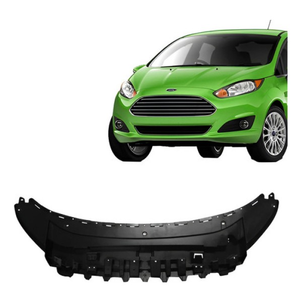 Almofada Interna Parachoque Dianteiro Fiesta 2013 14 15 2016 Preto