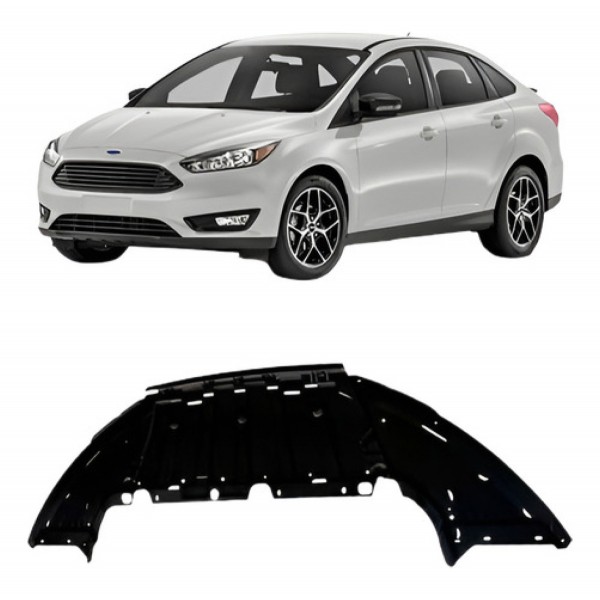 Protetor Inferior Parachoque Focus 2016 2017 2018 Dianteiro