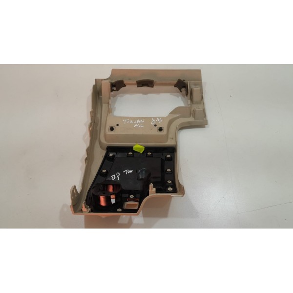 Acabamento Inferior Esquerdo Painel Vw Tiguan 2015 Bege