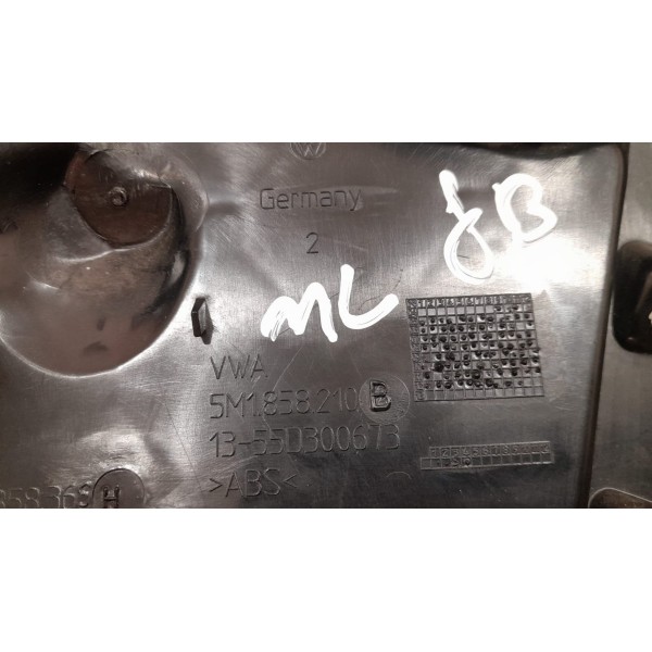 Acabamento Inferior Esquerdo Painel Vw Tiguan 2015 Bege