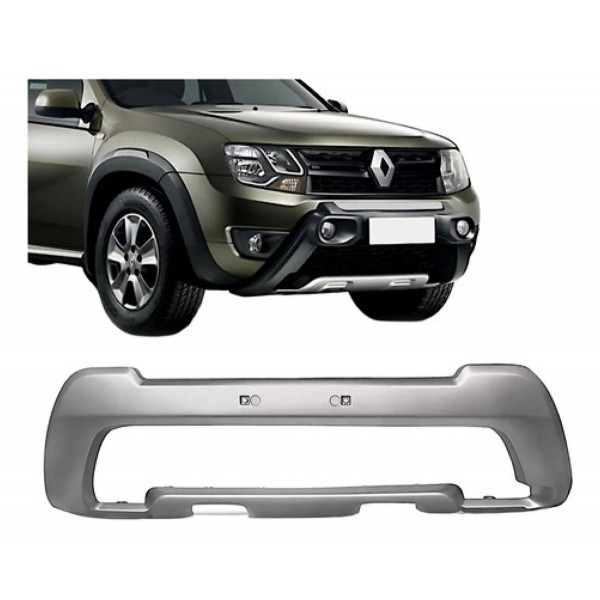 Acabamento Inferior Parachoque Duster Oroch 16 A 2020 Prata