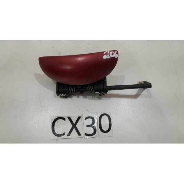 Maçaneta Externa Dianteira Direita Peugeot 206 2005 42570 Vermelho