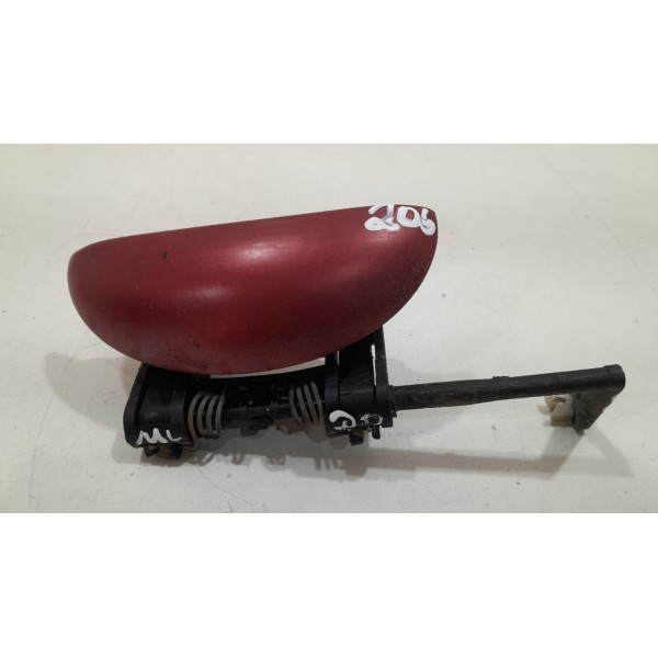 Maçaneta Externa Dianteira Direita Peugeot 206 2005 42570 Vermelho
