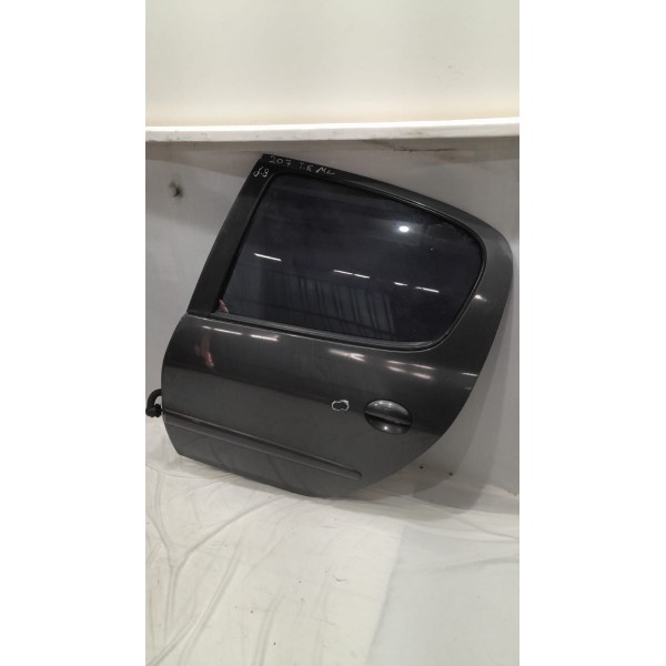 Porta Traseira Esquerda Peugeot 207 09/ Apenas Lata Detalhe Preto