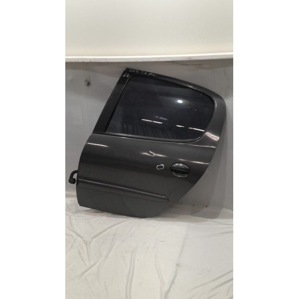 Porta Traseira Esquerda Peugeot 207 09/ Apenas Lata Detalhe Preto