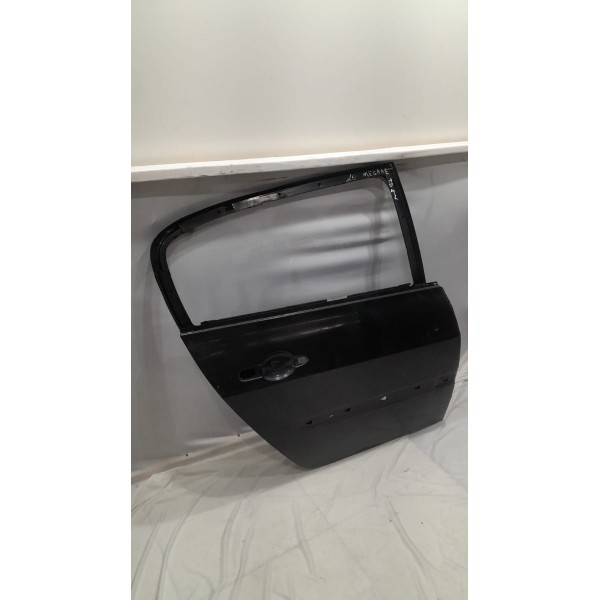 Porta Traseira Direita Megane 07 08 09 10 11 Apenas Lata Preto