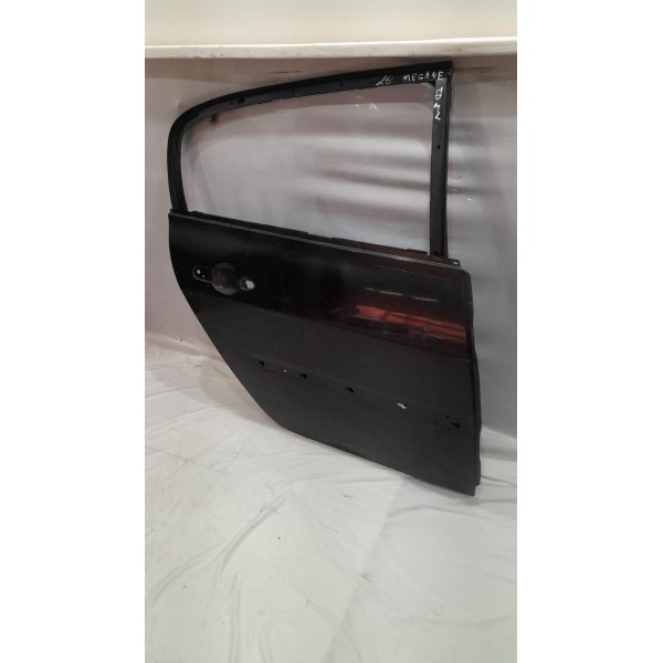 Porta Traseira Direita Megane 07 08 09 10 11 Apenas Lata Preto