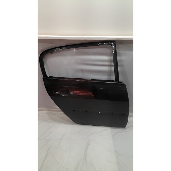 Porta Traseira Direita Megane 07 08 09 10 11 Apenas Lata Preto