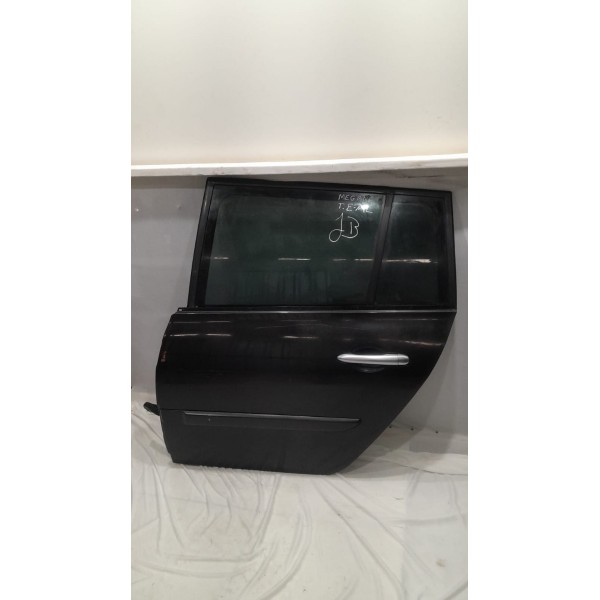 Porta Traseira Esquerda Megane 07 08 09 10 11 Apenas Lata Preto