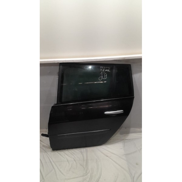 Porta Traseira Esquerda Megane 07 08 09 10 11 Apenas Lata Preto