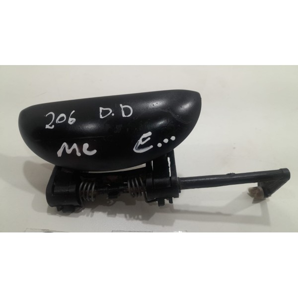 Maçaneta Externa Porta Dianteira Direita Peugeot 206/207  Preto