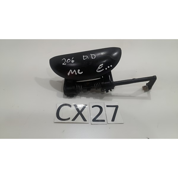 Maçaneta Externa Porta Dianteira Direita Peugeot 206/207  Preto