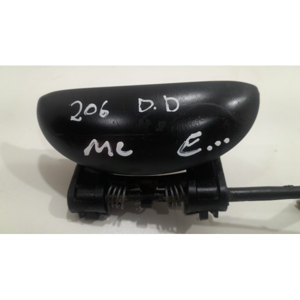 Maçaneta Externa Porta Dianteira Direita Peugeot 206/207  Preto